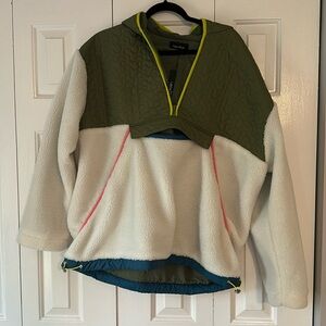 lea and viola half zip sweatshirt size large